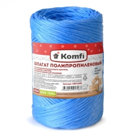 Шпагат полипропиленовый синий, 100м, 1000 текс, Komfi